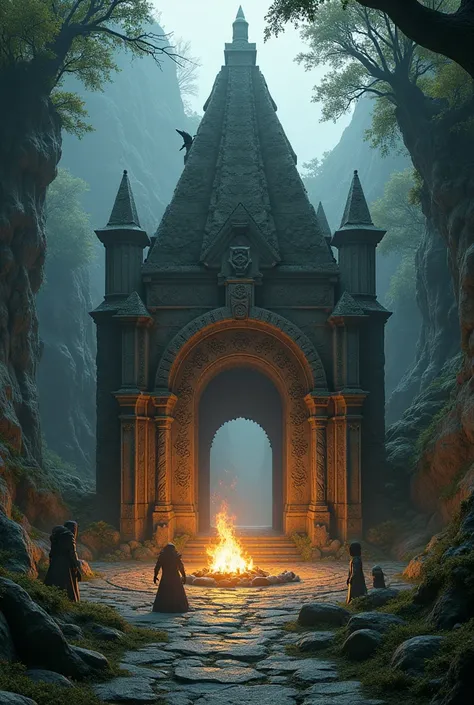 Fire link shrine from dark souls 1 created exactly the same, but with realistic graphics