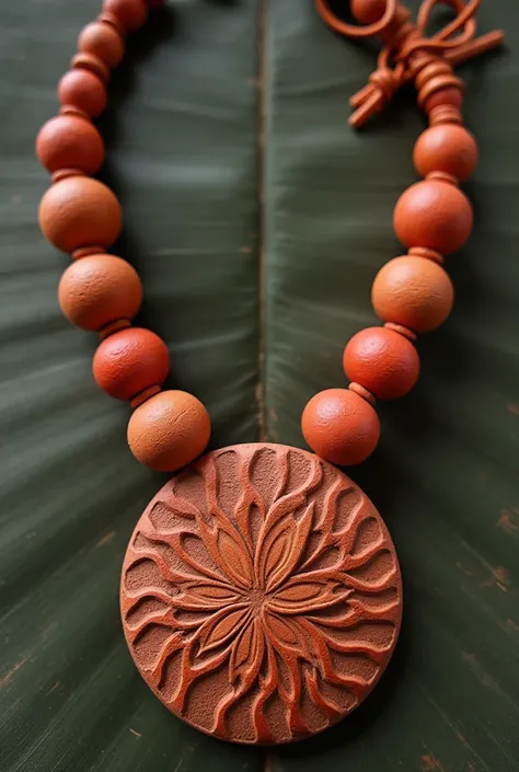 Terracotta Necklace Inspired by Sathorn Flowers in Nakhon Ratchasima
