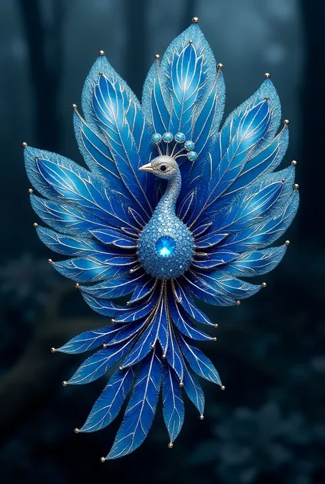 Create the miracle peacock from the miracle ladybug and the black cat the same, but this one brooch paralizes to one 5 feathers and shades of blue