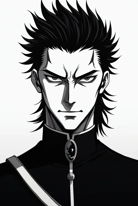 Funny aizen sosuke from bleach pfp  in black n white (it should be aesthetic