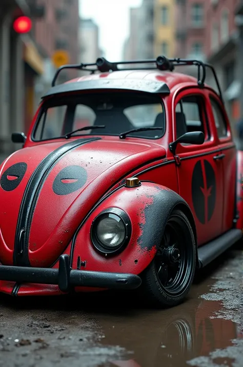 New Volkswagen Beetle with Deadpool style 