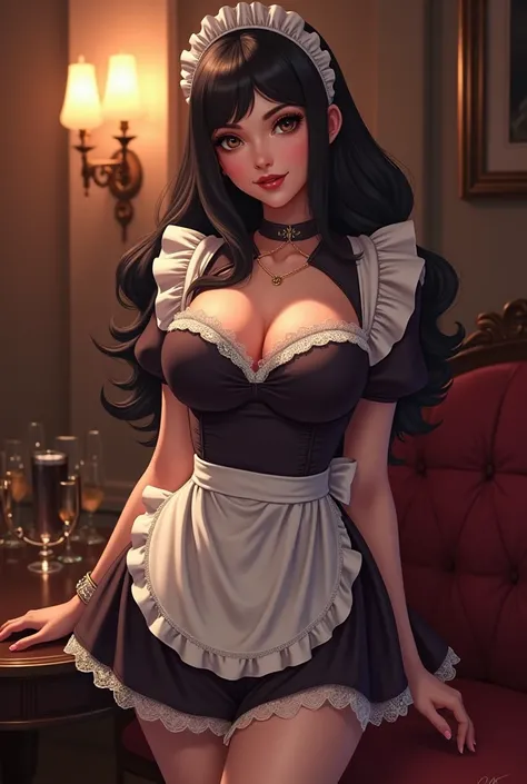 Sexy Melody from Brawl Stars in a maid costume