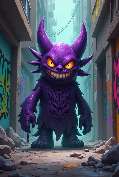 Gengar but inspired by Groove Street, green