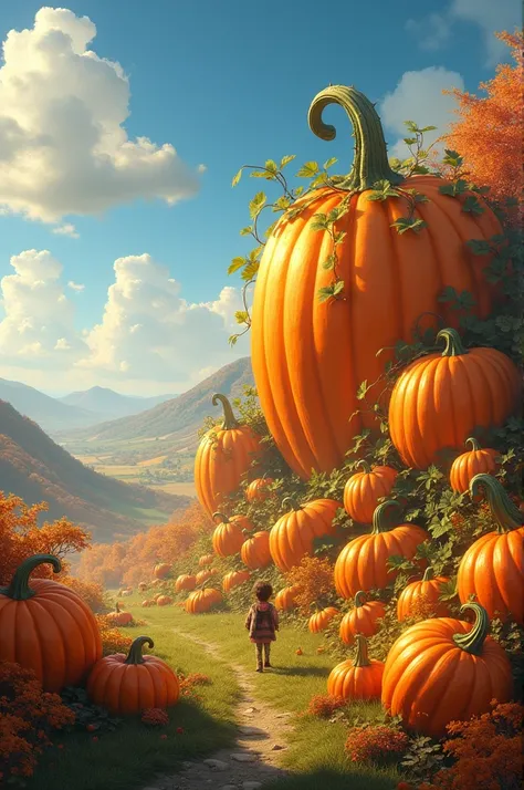 A place full of giant pumpkins