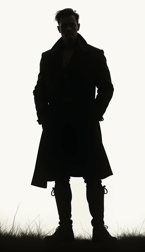 Silhouette entire, Irish sexy Man,  High Resolution, 