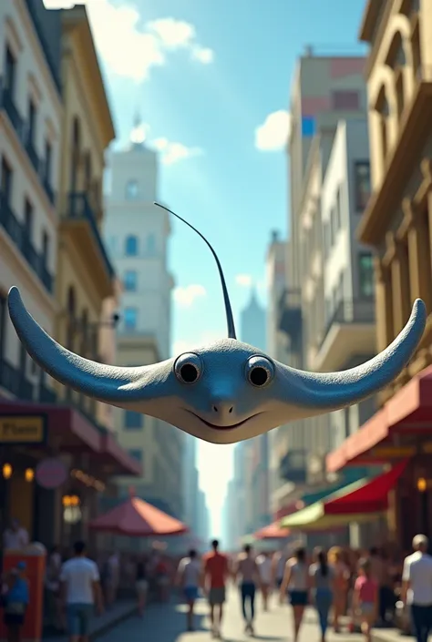 Create a stingray as a tourist in buenos aires