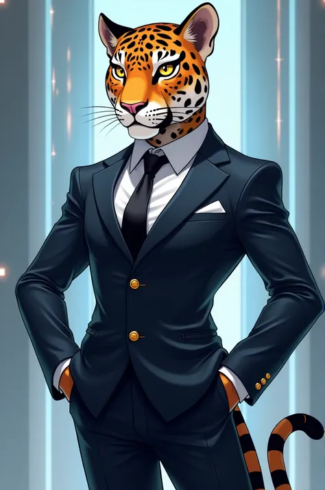 Jaguar en traje comunity manager asthetic