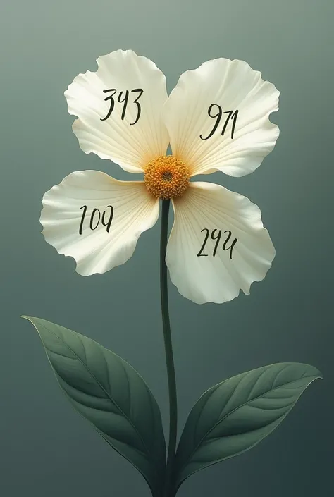 A four-petaled flower will have the following serially written on its four petals: 1947, 1952, 1971, 2024