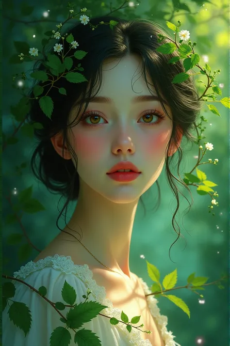  Create an image. For the cover of my poem .  With this name on the front of the cover  **"julia, The Green Soul of My Heart"**