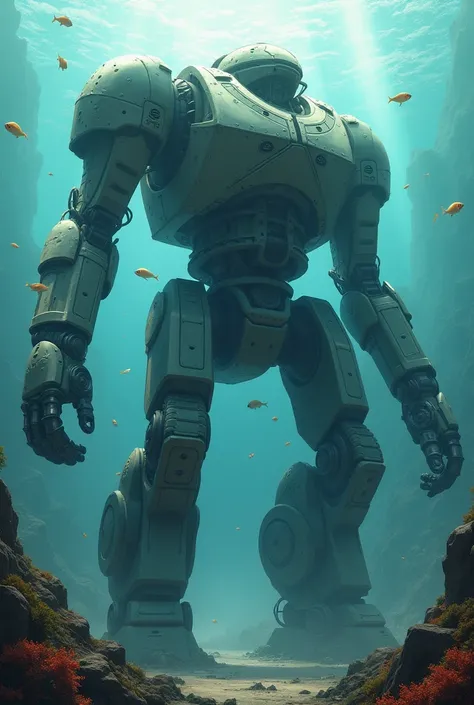 A robot in the water that is massive
