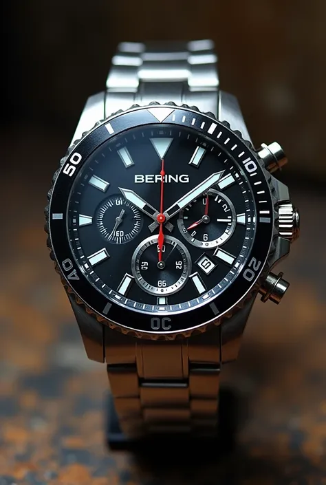 Crée moi une miniature très attirante de BERING Hommes Analogique Quartz Montre avec Bracelet en Acier Inoxydable 16433-XXX que je mettrai sur ma vidéo de YouTube Shorts, tiens compte du format de YouTube short 