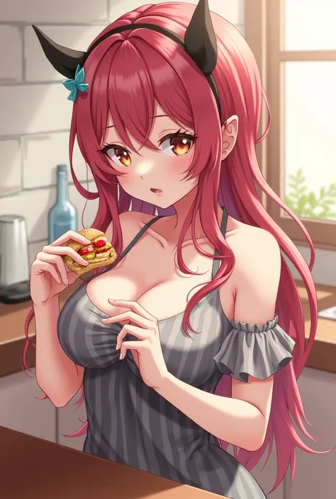 busty anime girl, We eat breasts out 