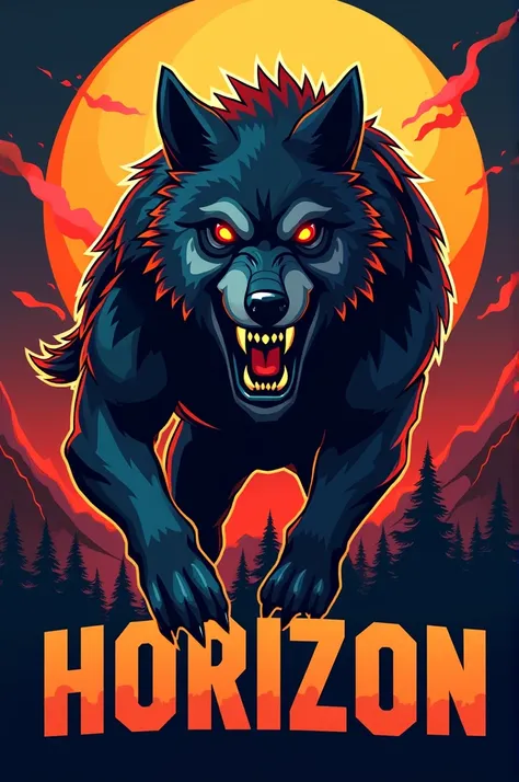 Embleme equipe de football
Nom de lequipe horizon 
Loup garou
