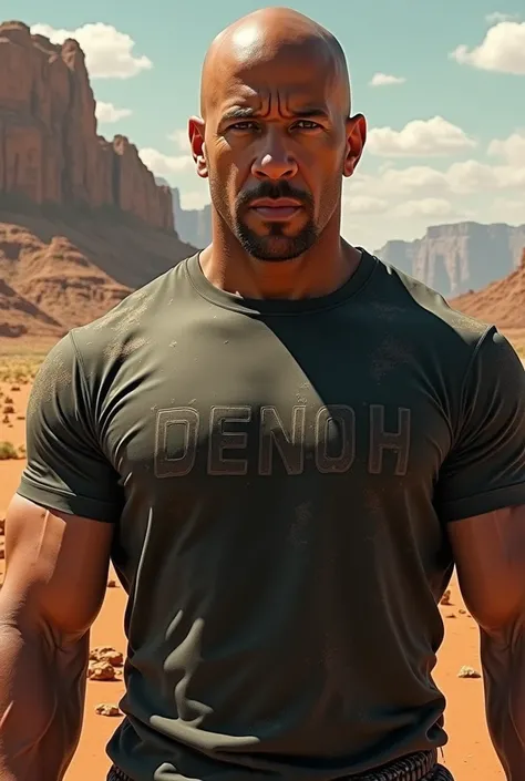 Vin diesel in africa,his t shirt written Denoh 