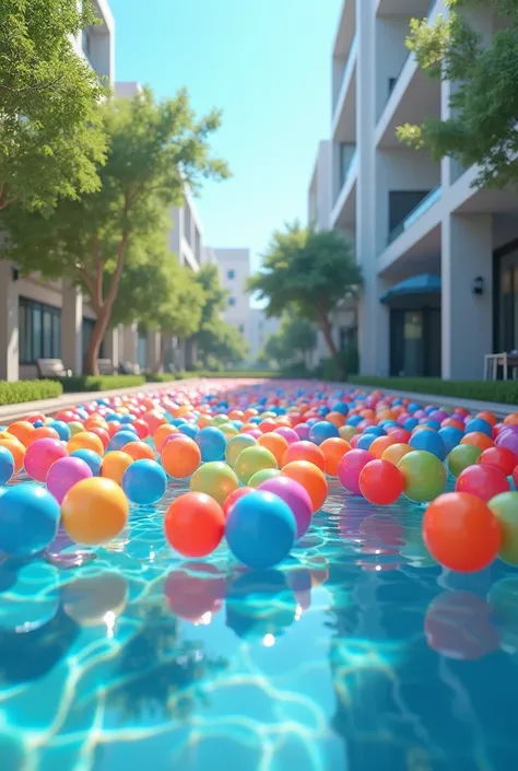 Pool with lots of balls