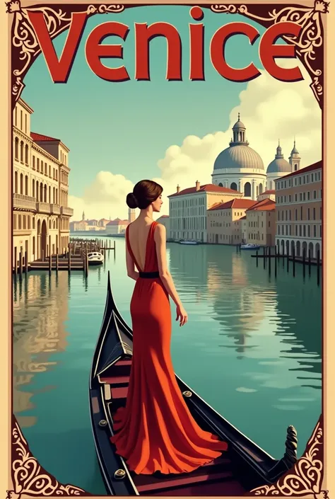 Venice vintage poster