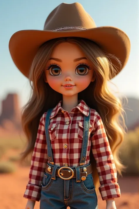 Sophia doll cowgirl hat cowgirl shirt and cowgirl shorts