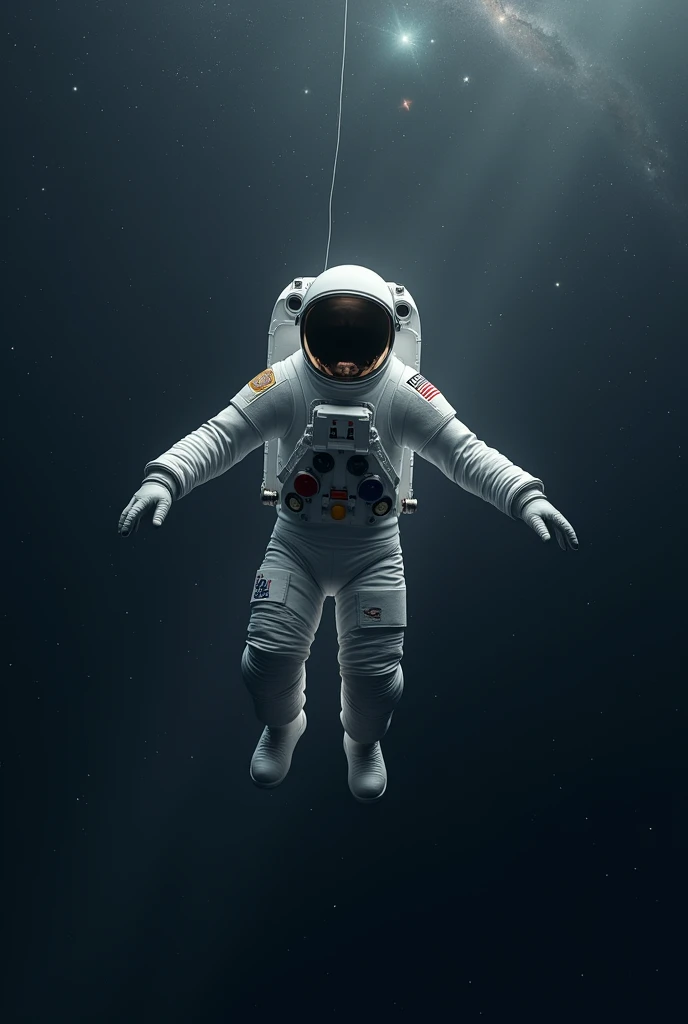  Astronaut floating in space 