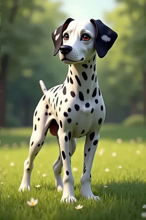 A dalmatian dog 