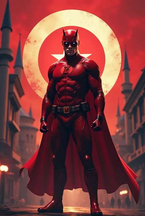 Combine marvel daredevil Turkish flag