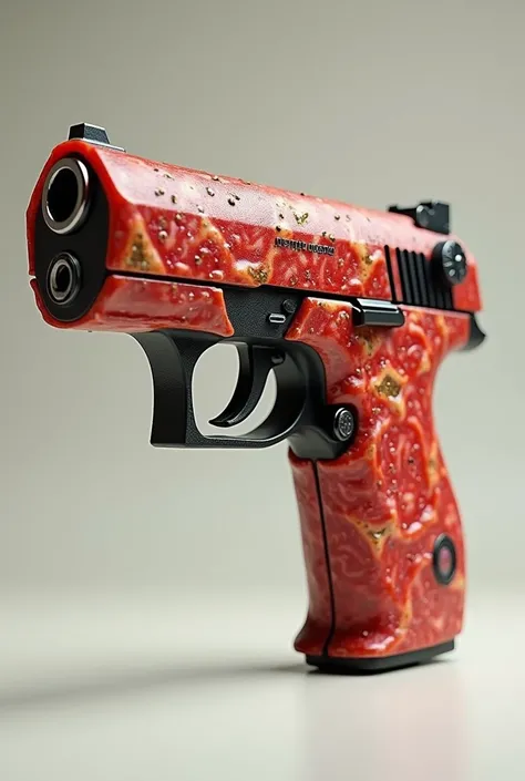  a gun with a Beretta salami cover