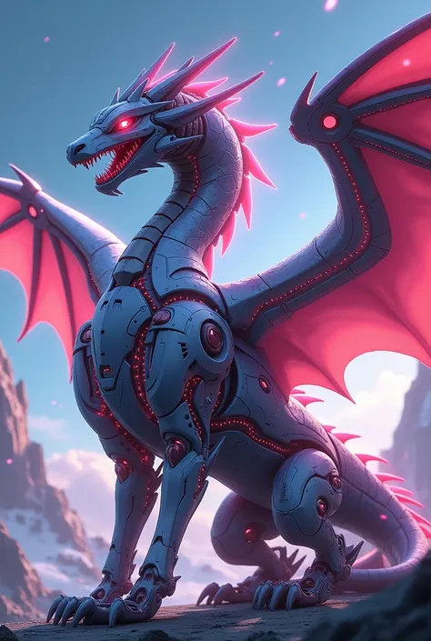 Anime-style robot dragon