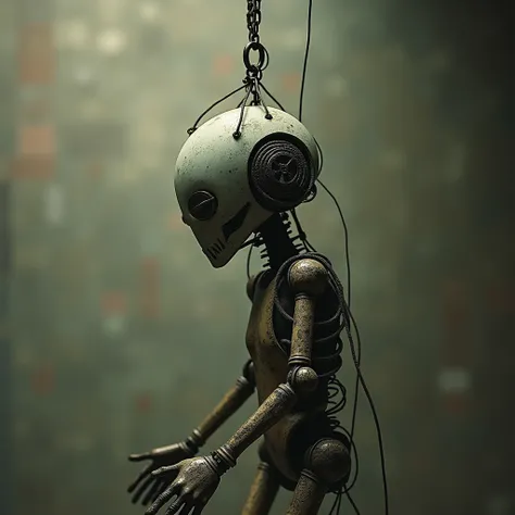 a noose hanging a bot by the neck