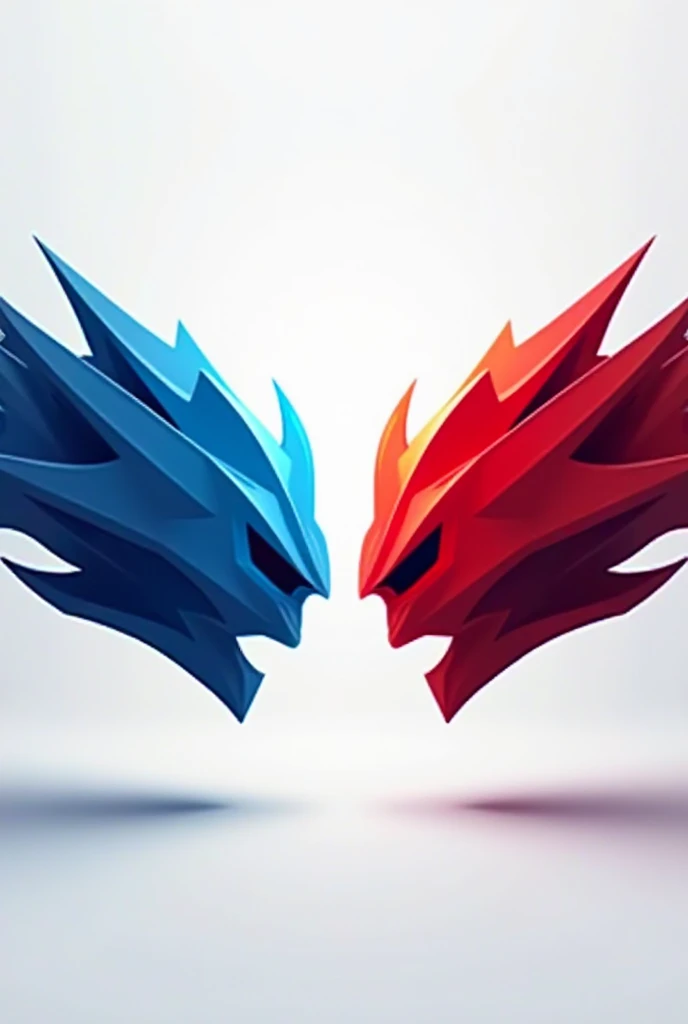 blue vs red competition logo 