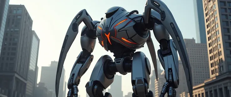 Create Spider-Man using a giant robot