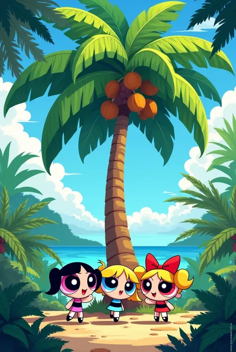 The Powerpuff girls coconut tree
