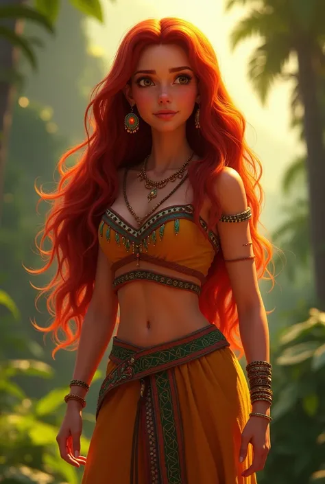 Believe me Chel from the movie El Dorado in a realistic version and with red hair that looks as realistic as possible 

