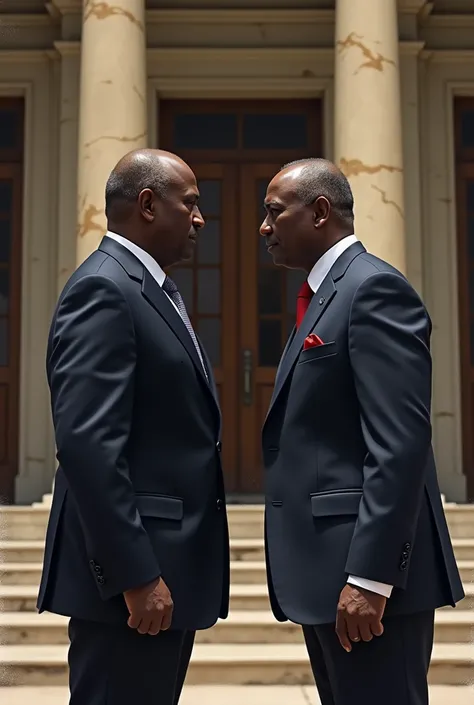 President Alassane Dramane Ouattara with Laurent Gbagbo 