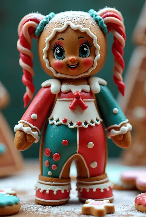 Harley Quinn as a gingerbread cookie