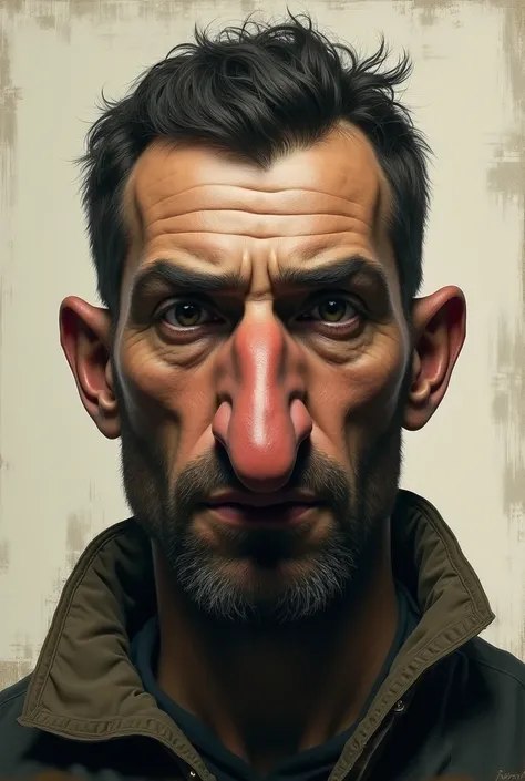 a man with a very big nose