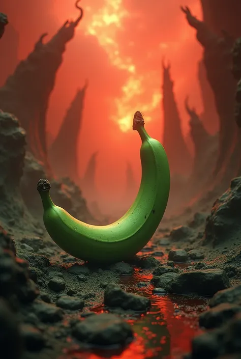 Green banana in hell 