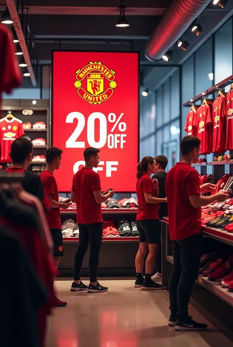 Sales off 20%  for fans Manchester United