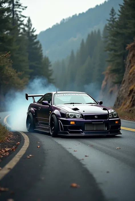 R34 Tuned Drifting on a Thinking 