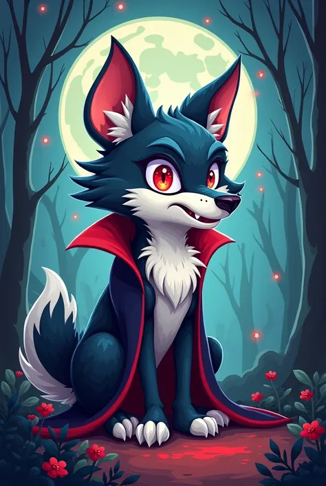 Cartoon hybrid vamp wolf 