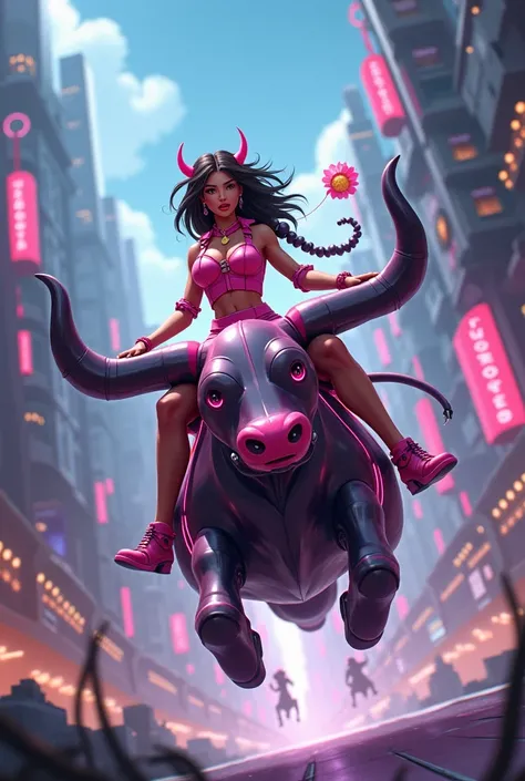 Lula riding an electric bull
