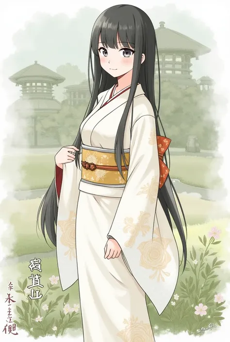 Misono mika, A character from the blue archive wearing a kimono