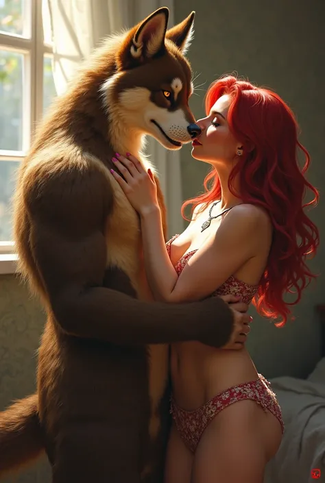 A Furry character having sex with a human 