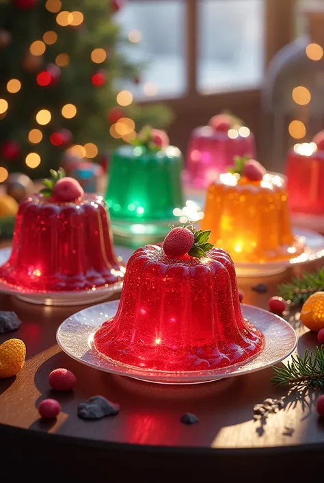 Jelly on the festive table 