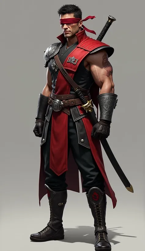 Kenshi, From the Mortal Kombat ,  is a swordsman blind to telekinetic and spiritual abilities .  His appearance and costume reflect his nature as a determined warrior ,  wise and mystical .


 ---

Physical appearance :

 Height and constitution : tall and...