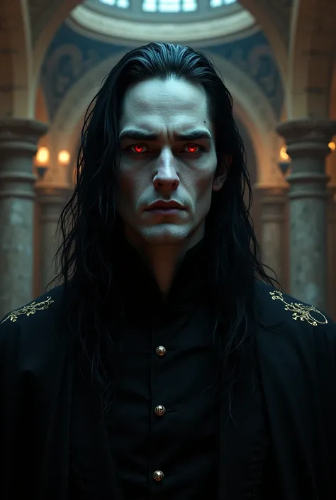 Create an image of Marcus Volturi with the description of his vampire appearance from the Twilight Book 