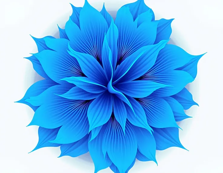 Vector blue flowers