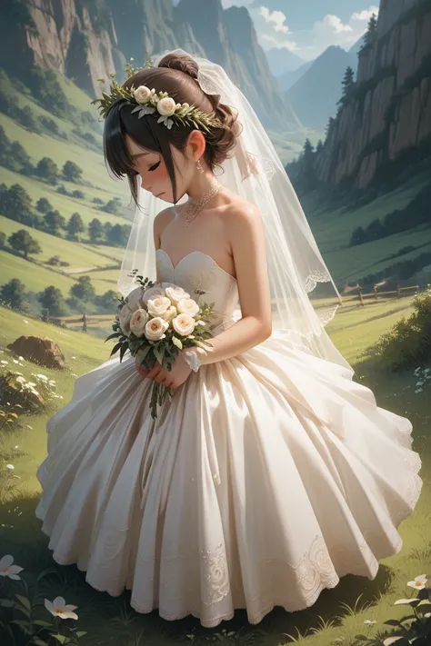 12yo,sex appeal,valley,tight wedding dress,loli,