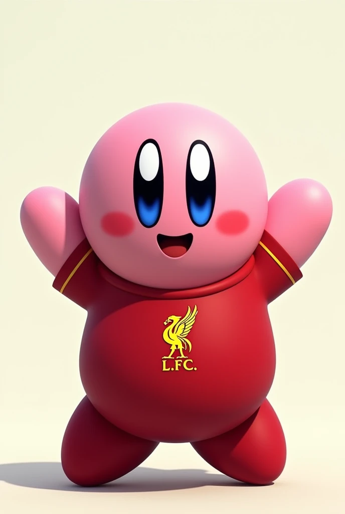  Kirby wearing Liverpool F T-Shirt.Animated C  