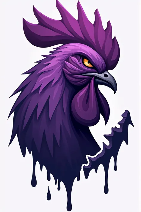  Create a logo for me with a bitten cock, in a purple color , imagem Full HD 8k
