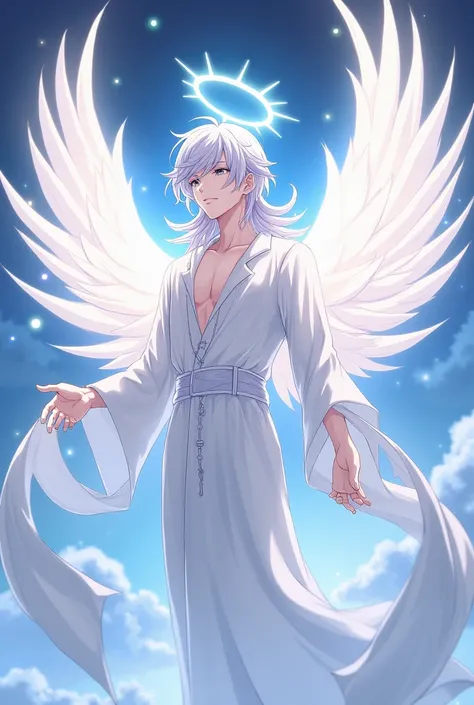 Honkai star rail, androgenous guy, man, anime man, angel, angelic man