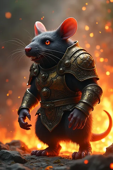 Rat and bonfire mix，armor
